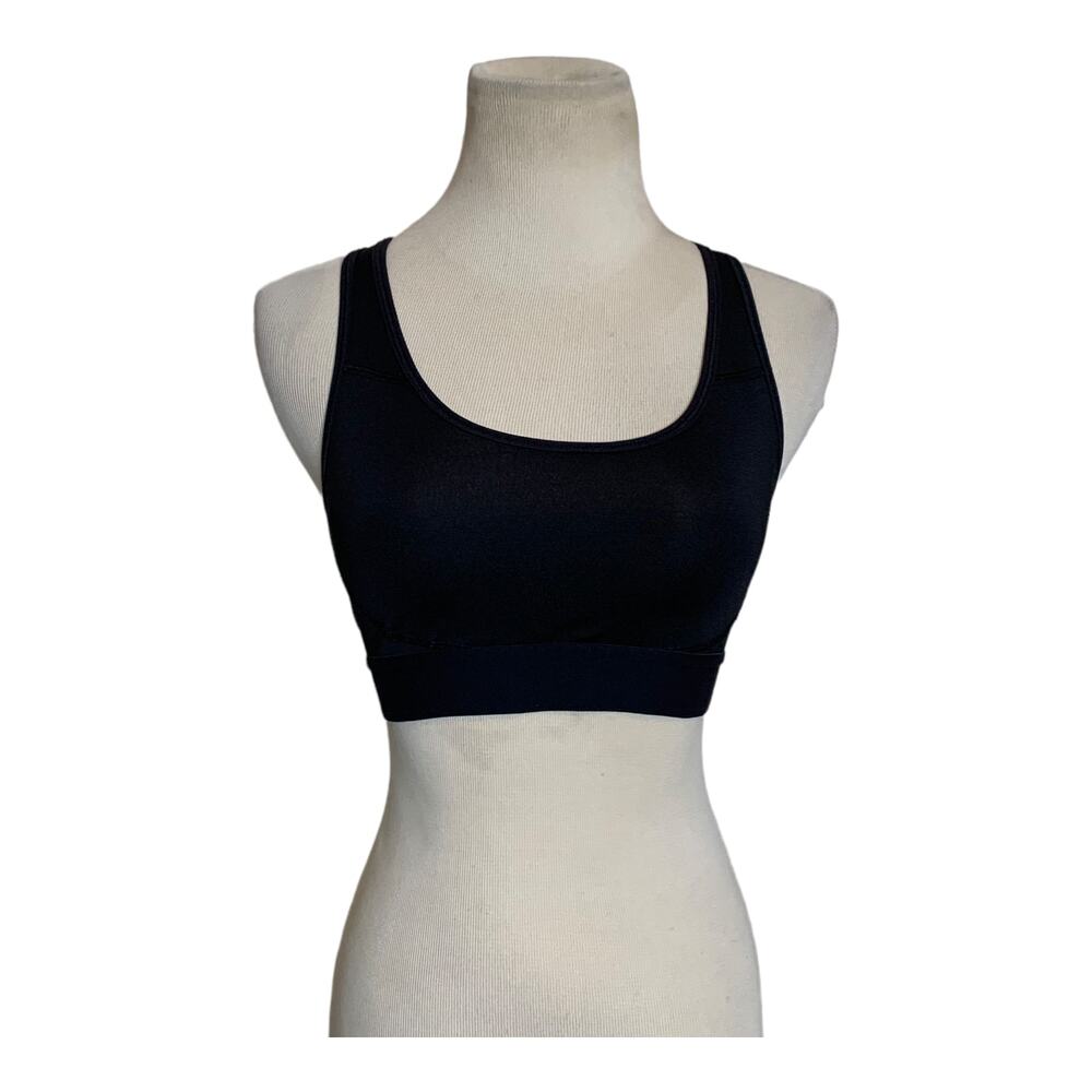 Champion black racer back sports bra size Small